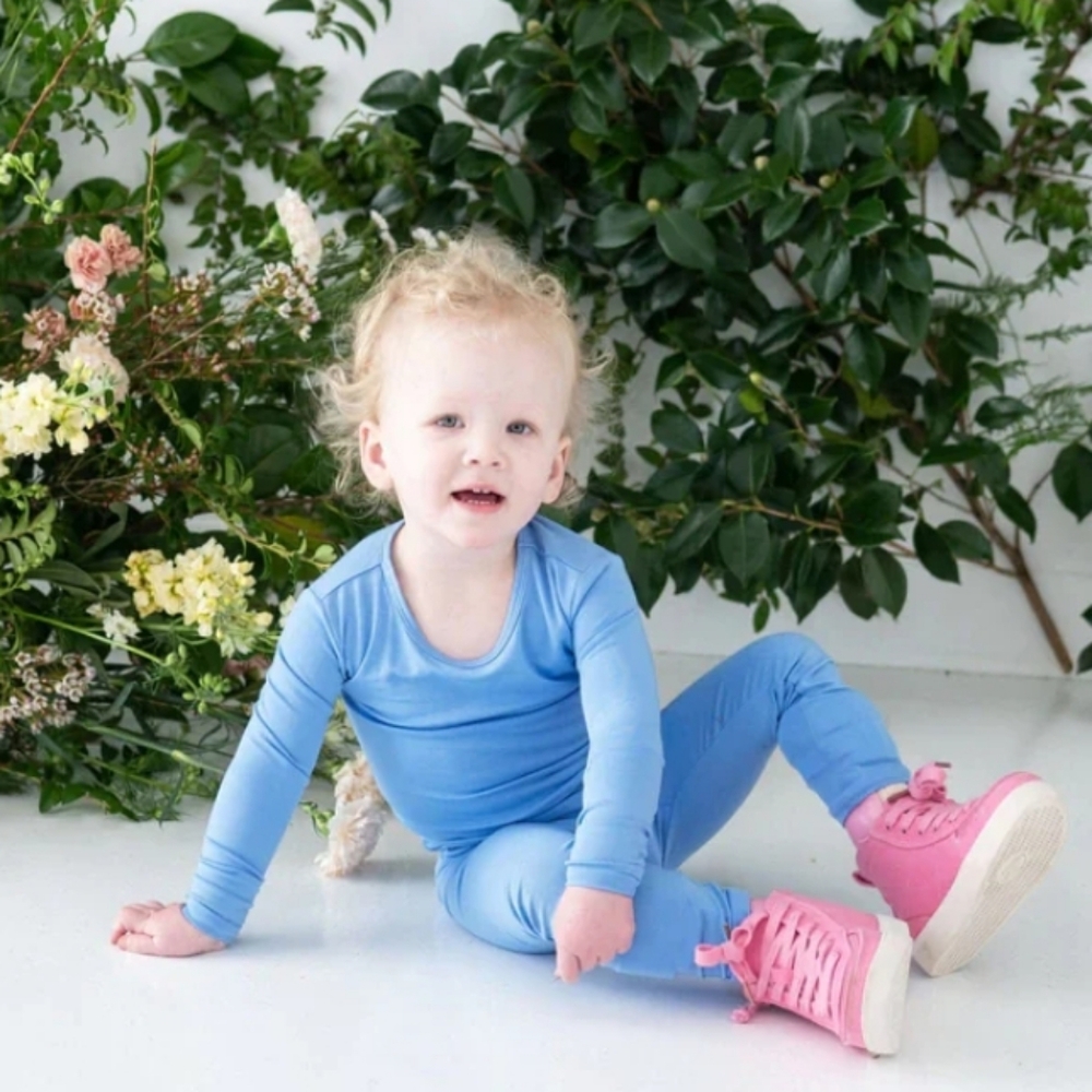 Kyte Baby 2T long sleeve/long pants PJs Periwinkle